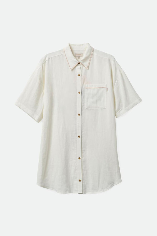 Condesa Linen Shirtdress - Off White