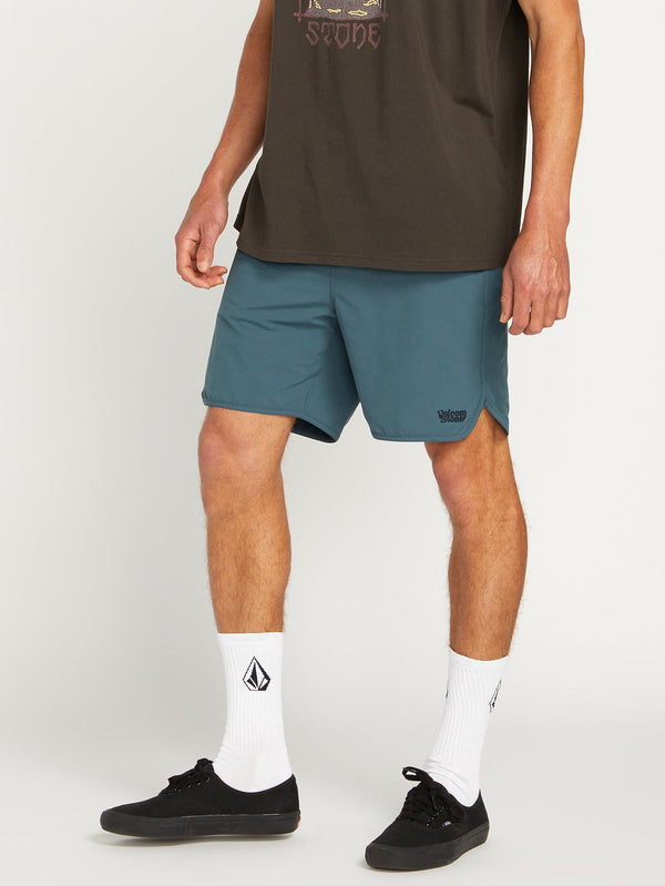 New Aged Stone Elastic Waist Shorts