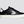 SALVAS Black Leather Off-White Logo Sneaker Women