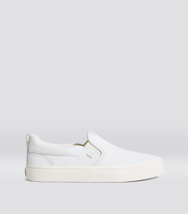 SLIP-ON White Premium Leather Sneaker Men