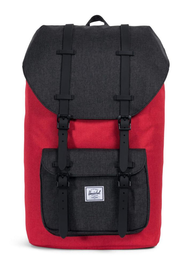 Little America™ Backpack - Barbados Cherry Crosshatch / Black Crosshatch Backpack