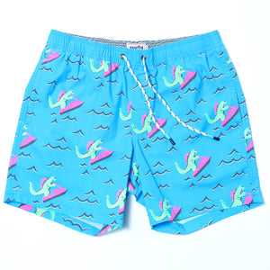 DINO RIPPER SHORT NEON BLUE | Party Pants | S | 