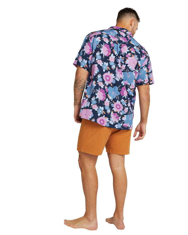 Mens - Aloha Shirt - Fleetwood - Navy Multi