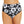 Womens - Swim Bottom - High Waist Bikini - Evergreen - Hibiscus Black