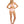Womens - Swim Top - Trapezium Bikini Top - Evergreen - Liberty Coral