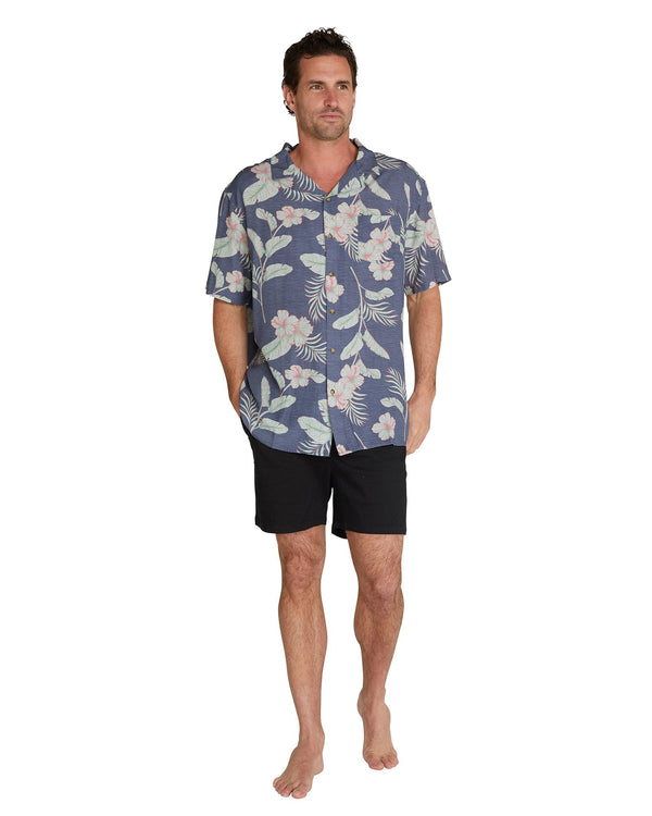 Mens - Aloha Shirts - Tropical Highlights - Slate
