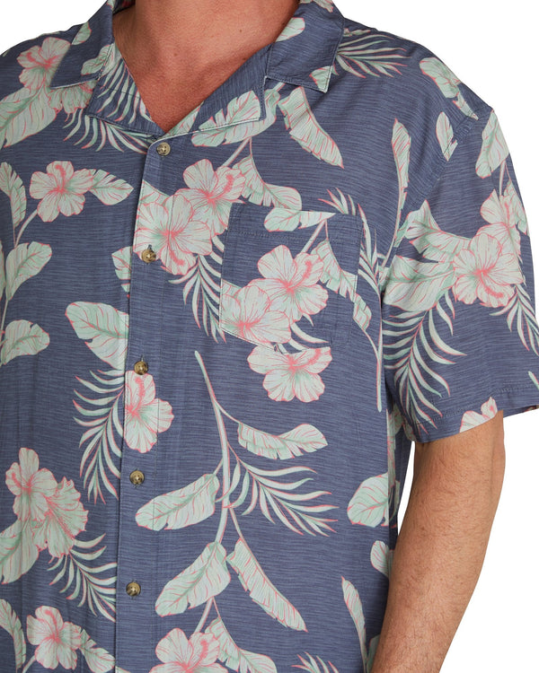 Mens - Aloha Shirts - Tropical Highlights - Slate