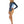 Womens - Swim One Piece - Long Sleeve - Blue Navy Hibiscus