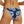 Womens - Swim Bottom - Tie Side Bikini - Poseidon - Blue Navy Hibiscus