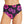 Womens - Swim Bottom - High Waist Bikini - Neon Pink & Black