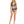 Womens - Swim Bottom - High Waist Bikini - Navy & Toasted Coconut