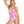 Womens - Swim One Piece - Cross Over - Hibiscus Pink