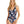 Womens - Swim One Piece - Cross Over - Navy & Toasted Coconut