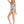 Womens - Swim Top - Trapezium Bikini Top - Blue Orange