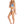 Womens - Swim Top - Trapezium Bikini Top - Pebble Blue