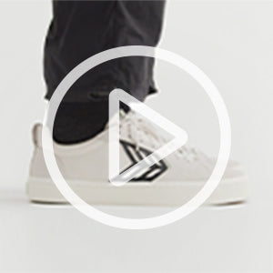 CATIBA PRO Skate Vintage White Suede and Canvas Black Logo Sneaker Men