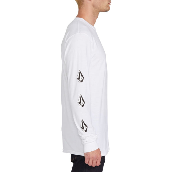 Deadly Stones Long Sleeve Tee - White