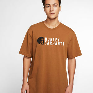 CARHARTT x HURLEY STACKED TEE BROWN | Hurley | S | 