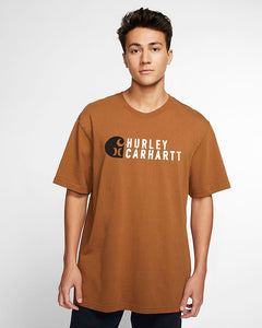 CARHARTT x HURLEY STACKED TEE BROWN | Hurley | S | 