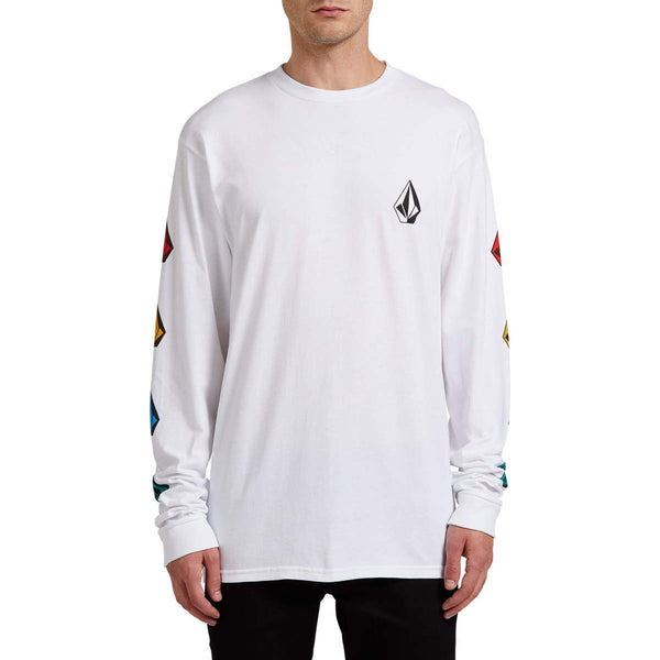 Deadly Stones Long Sleeve Tee - White