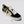 CATIBA PRO Skate Black Suede Leopard Print Canvas Ivory Logo Sneaker Women