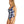 Womens Crossover One Piece - Hibiscus - Navy