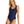 Womens Crossover One Piece - Navy