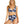 Womens - High Waist Bikini Bottom - Hibiscus - Navy