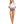 Womens - High Waist Bikini Bottom - Hibiscus - Navy