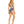 Womens - Trapezium Bikini Top - Hibiscus - Navy