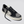 VALLELY Skate Black Suede Charcoal Grey Cordura Ivory Logo Sneaker Women